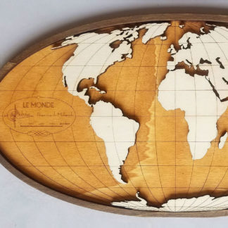 Carte du monde en relief Deco : Carte Planisphère Monde Décorative