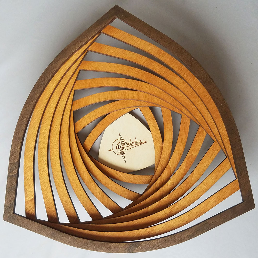 Vide-poche spirale en bois - élégant et design et fait-main - Altaluz
