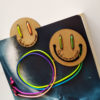 marque-page en bois smiley