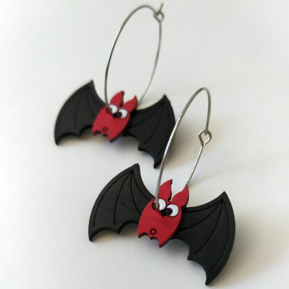 boucles d'oreilles chauve-souris