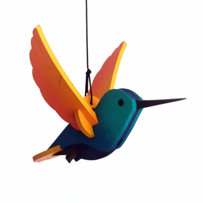 Colibri en bois 3D